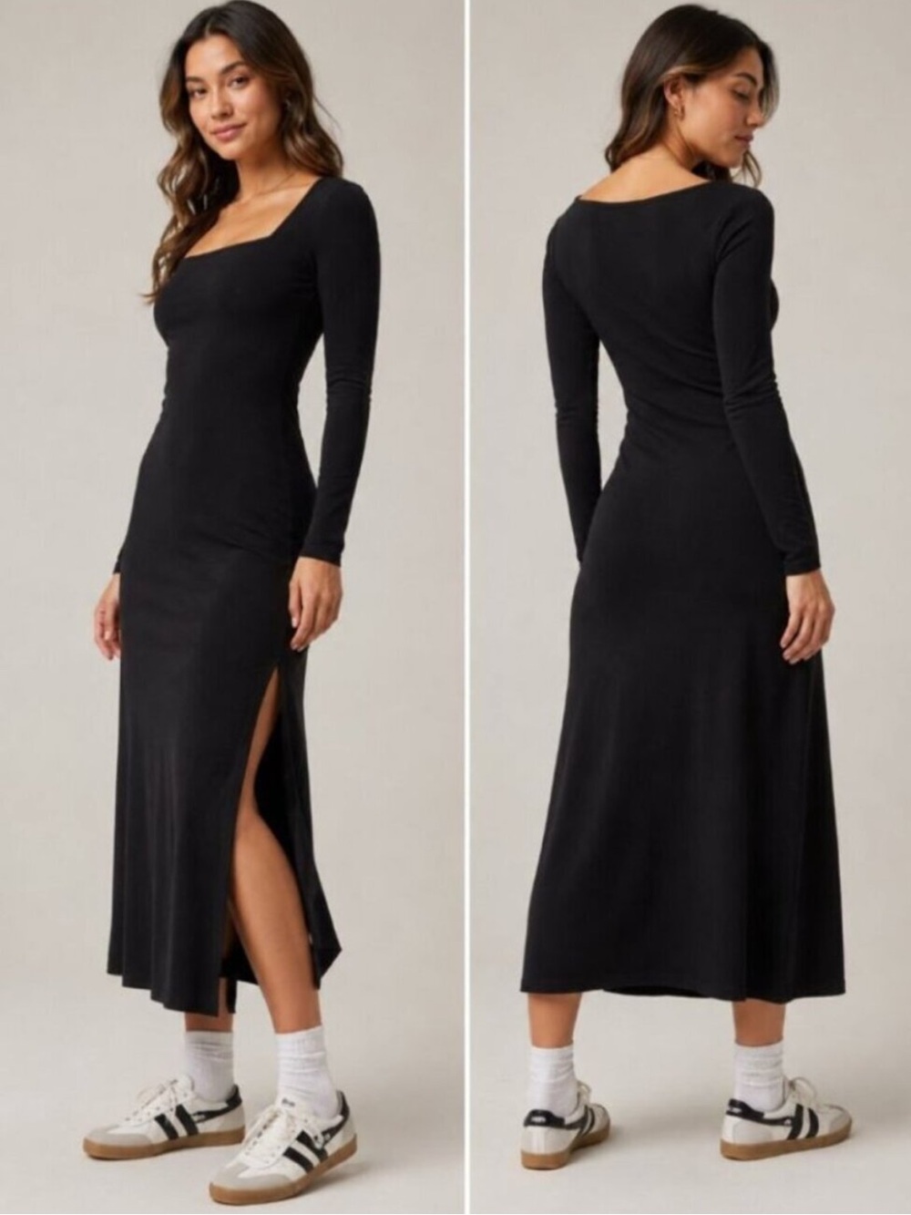 NEW Aerie Offline Real Me XTRA Night Out Maxi Dress Black NWT